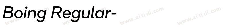 Boing Regular字体转换